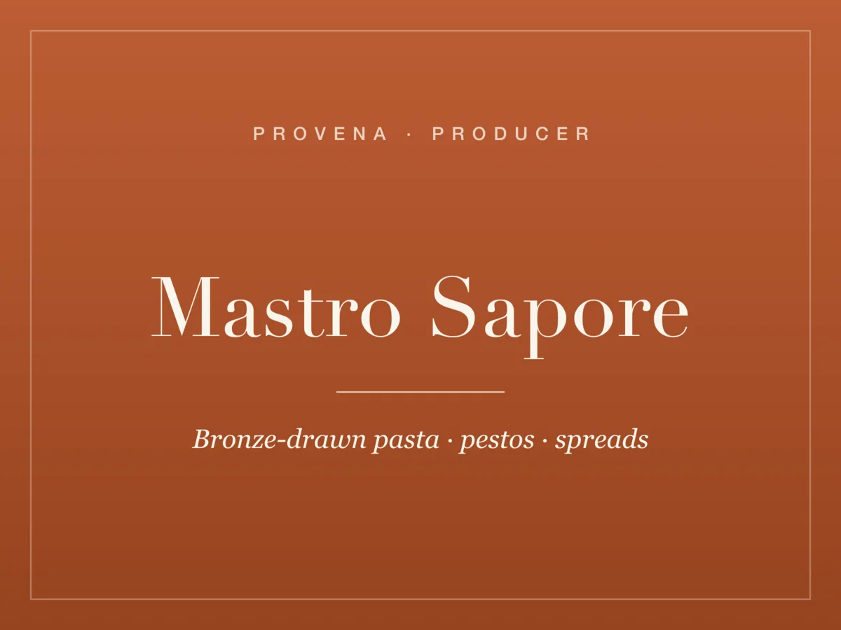 Mastro Sapore — Pasta